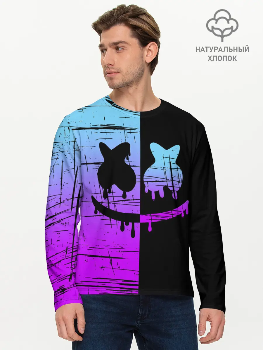 Мужской лонгслив базовый / FORTNITE MARSHMELLO. (P007_P004ooo2541781, P004ooo2541781)
