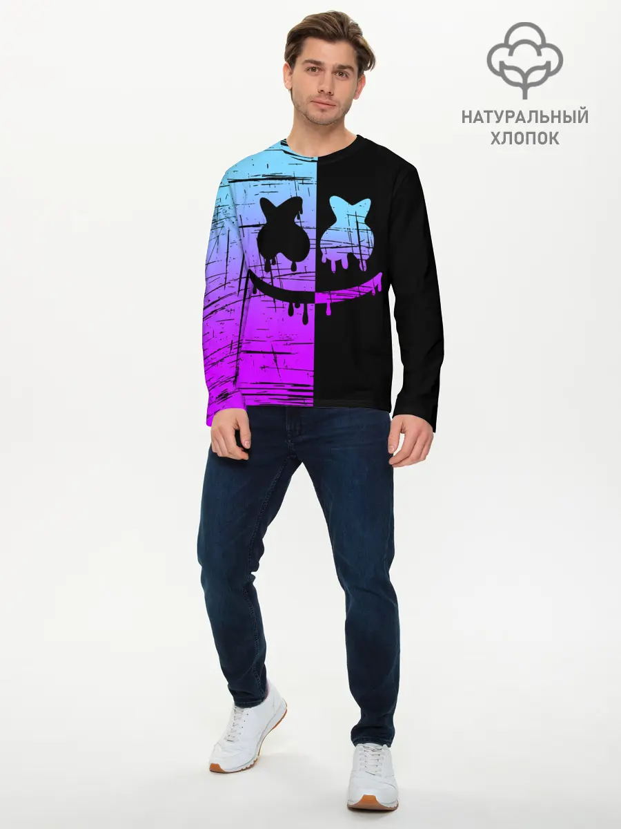 Мужской лонгслив базовый / FORTNITE MARSHMELLO. (P007_P004ooo2541781, P004ooo2541781)