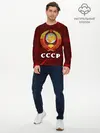 Мужской лонгслив базовый / СССР / USSR (P007_P004ooo2544521, P004ooo2544521)