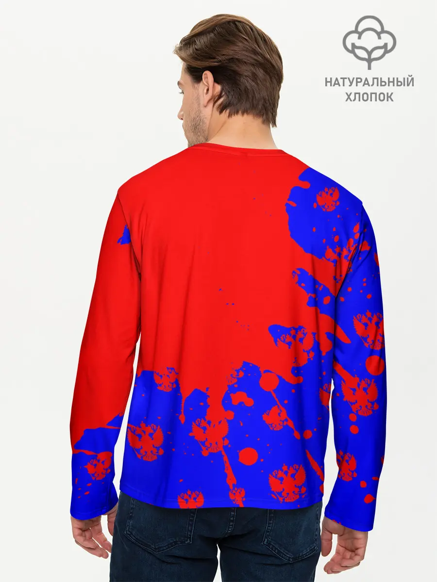 Мужской лонгслив базовый / РОССИЯ / RUSSIA (P007_P004ooo2544741, P004ooo2544741)
