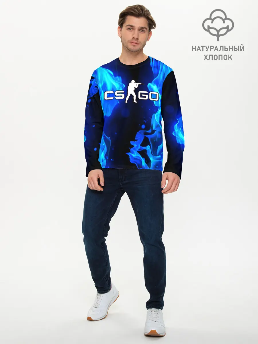Мужской лонгслив базовый / COUNTER STRIKE (P007_P004ooo2554679, P004ooo2554679)