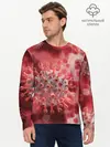 Мужской лонгслив базовый / Коронавирус (P007_P004ooo2560635, P004ooo2560635)