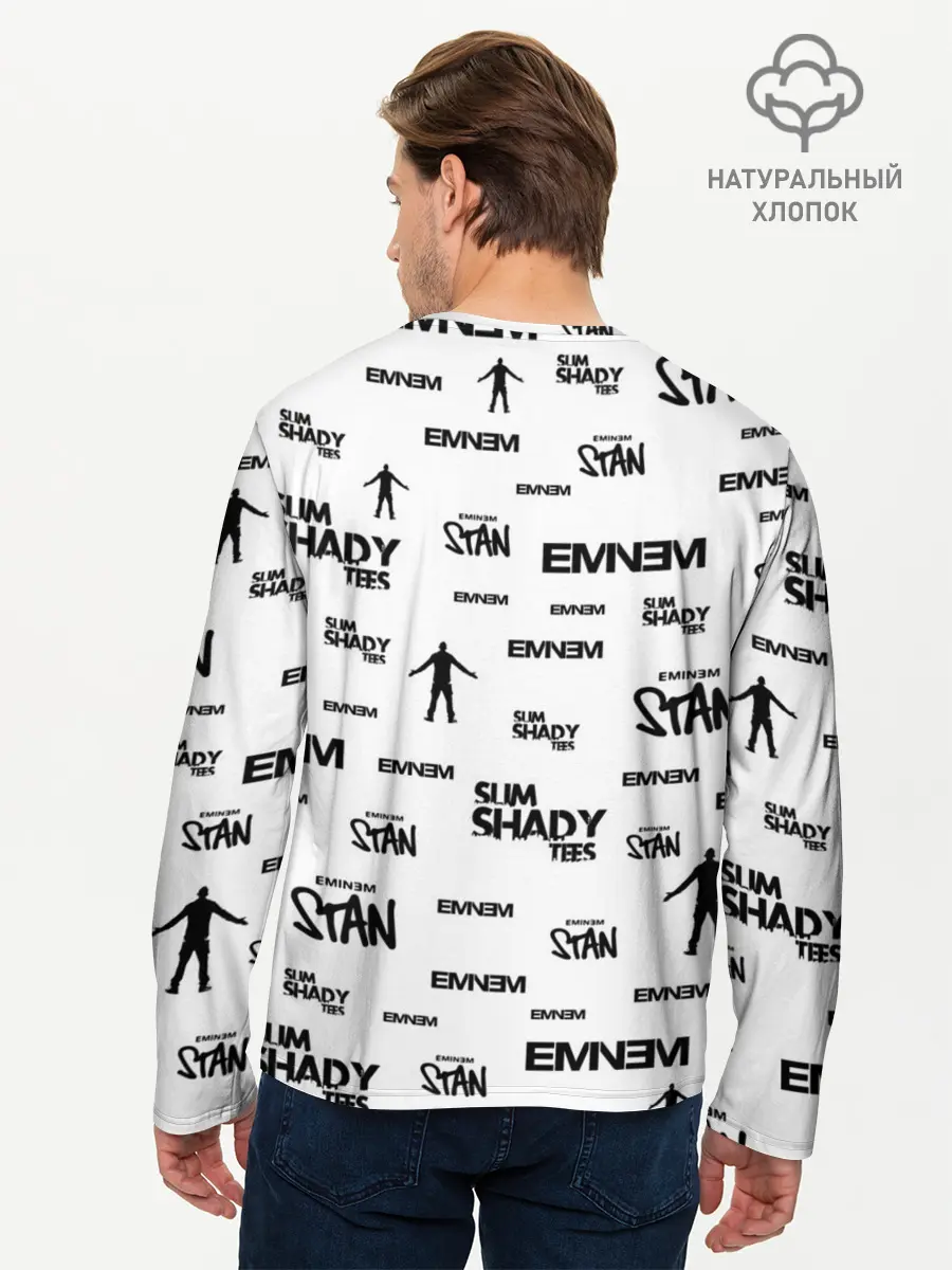 Мужской лонгслив базовый / Eminem (P007_P004ooo2568493, P004ooo2568493)