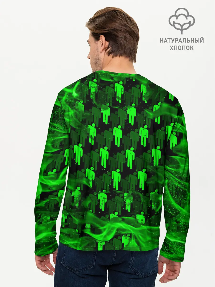 Мужской лонгслив базовый / BILLIE EILISH (P007_P004ooo2567875, P004ooo2567875)