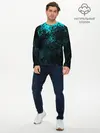 Мужской лонгслив базовый / БРЫЗГИ-КРАСОК НЕОН (P007_P004ooo2568107, P004ooo2568107)