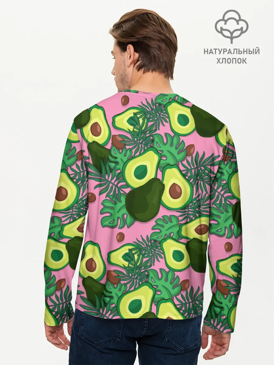 Мужской лонгслив базовый / avocado (P007_P004ooo2568181, P004ooo2568181)