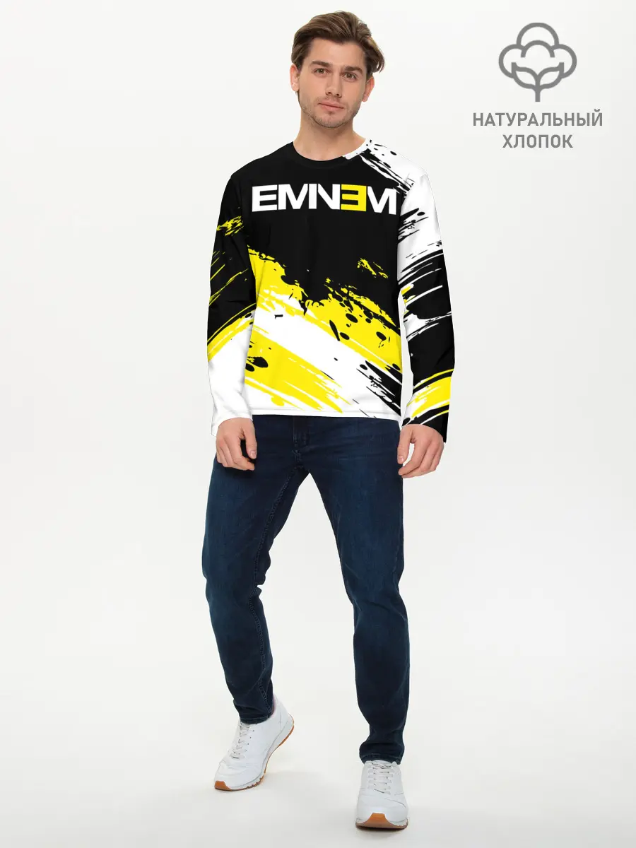 Мужской лонгслив базовый / Eminem (P007_P004ooo2569199, P004ooo2569199)