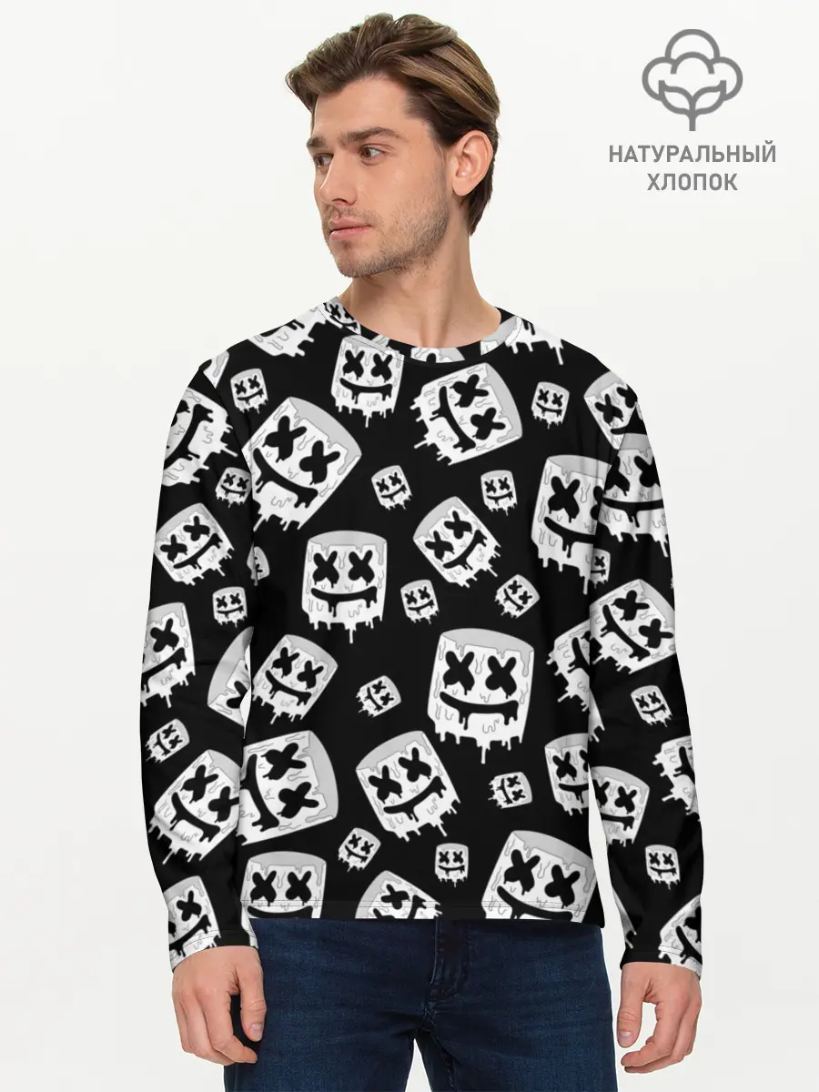 Мужской лонгслив базовый / MARSHMELLO (P007_P004ooo2565929, P004ooo2565929)
