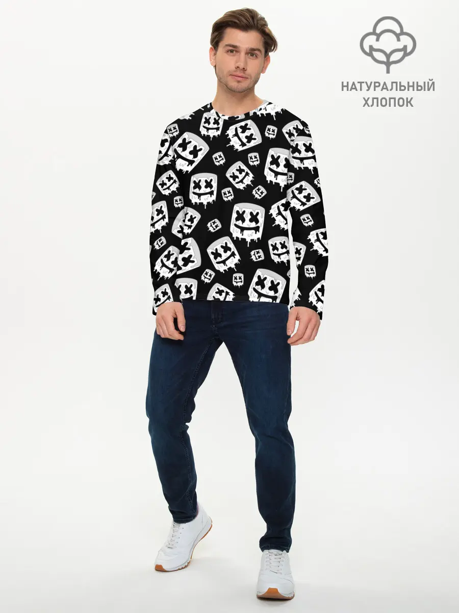 Мужской лонгслив базовый / MARSHMELLO (P007_P004ooo2565929, P004ooo2565929)