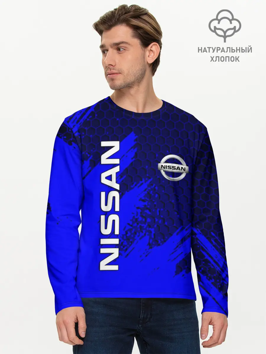 Мужской лонгслив базовый / NISSAN (P007_P004ooo2570013, P004ooo2570013)