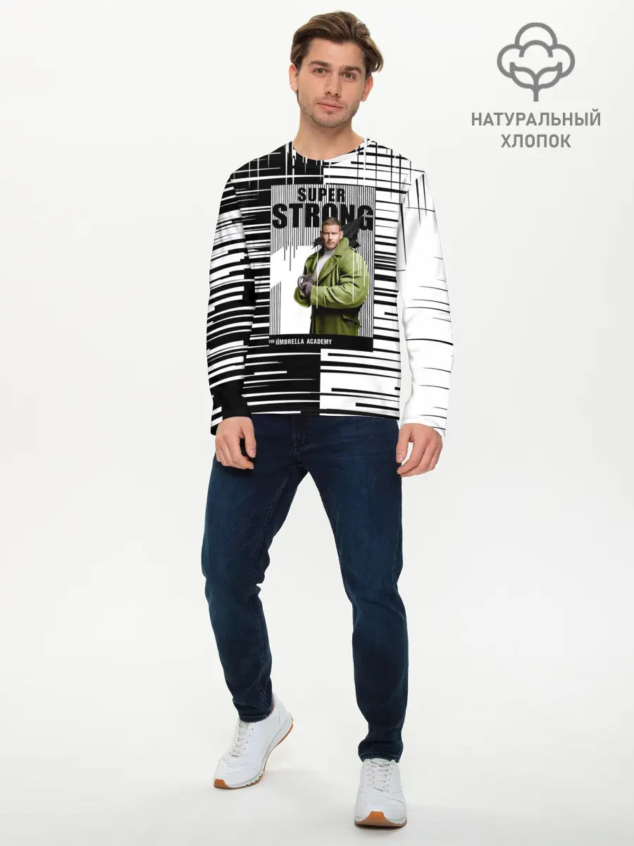 Мужской лонгслив базовый / The Umbrella Academy (P007_P004ooo2570237, P004ooo2570237)