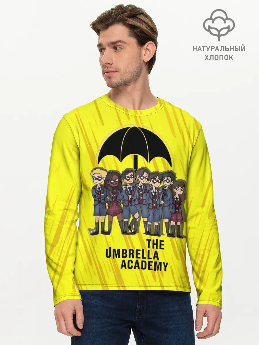 Мужской лонгслив базовый / The Umbrella Academy (P007_P004ooo2570441, P004ooo2570441)
