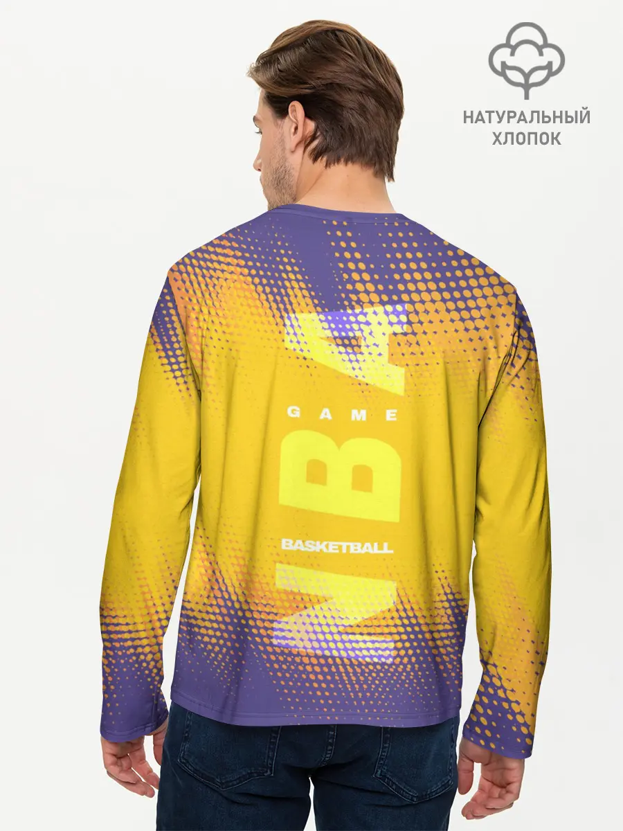 Мужской лонгслив базовый / Los Angeles Lakers (P007_P004ooo2569857, P004ooo2569857)