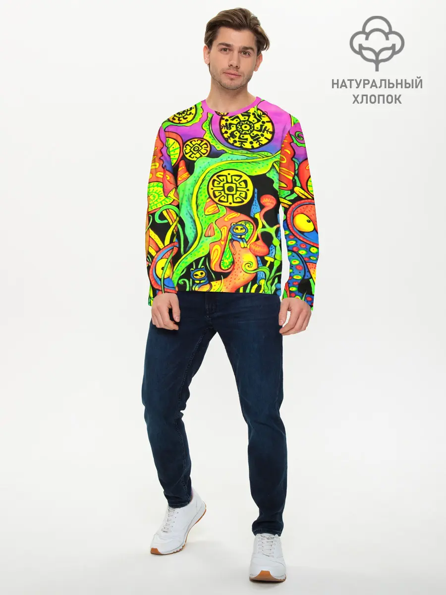 Мужской лонгслив базовый / КИСЛОТА / КИСЛОТНЫЙ (P007_P004ooo2573029, P004ooo2573029)