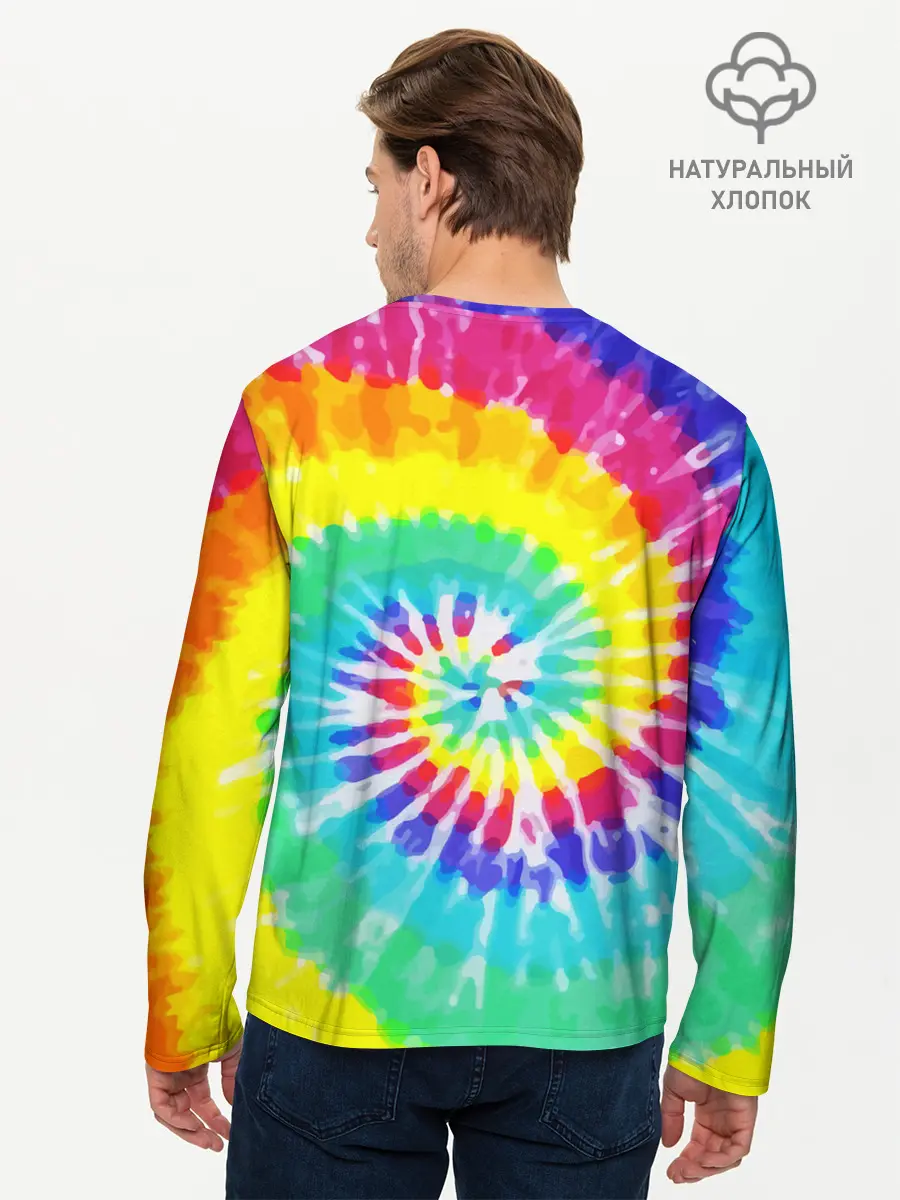Мужской лонгслив базовый / TIE-DYE СТЕНА (P007_P004ooo2572757, P004ooo2572757)