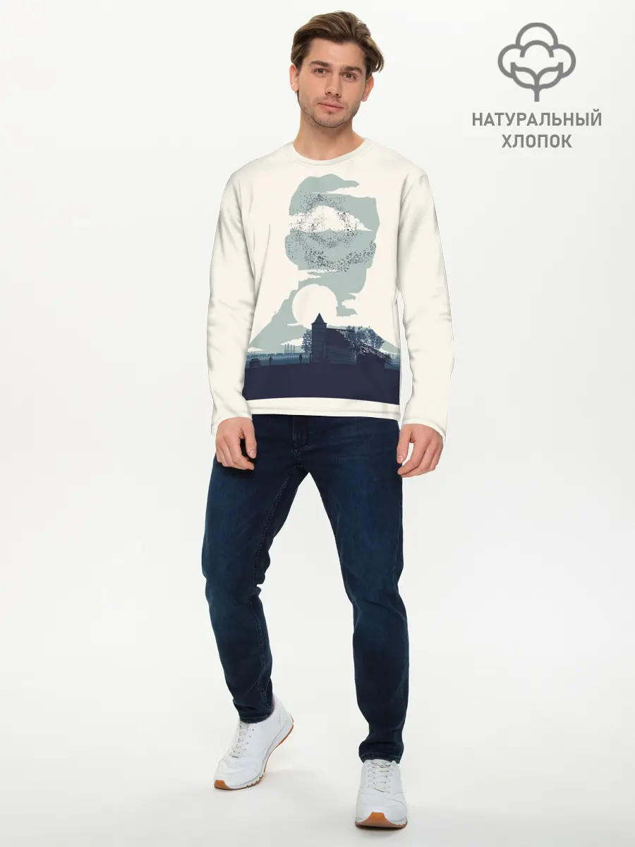 Мужской лонгслив базовый / Настоящий детектив (P007_P004ooo2575067, P004ooo2575067)