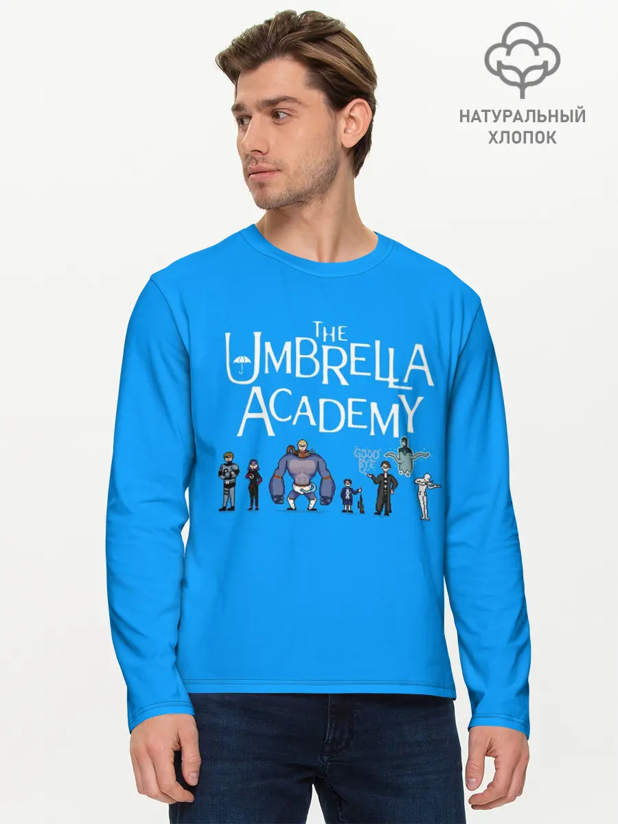 Мужской лонгслив базовый / The umbrella academy (P007_P004ooo2573825, P004ooo2573825)