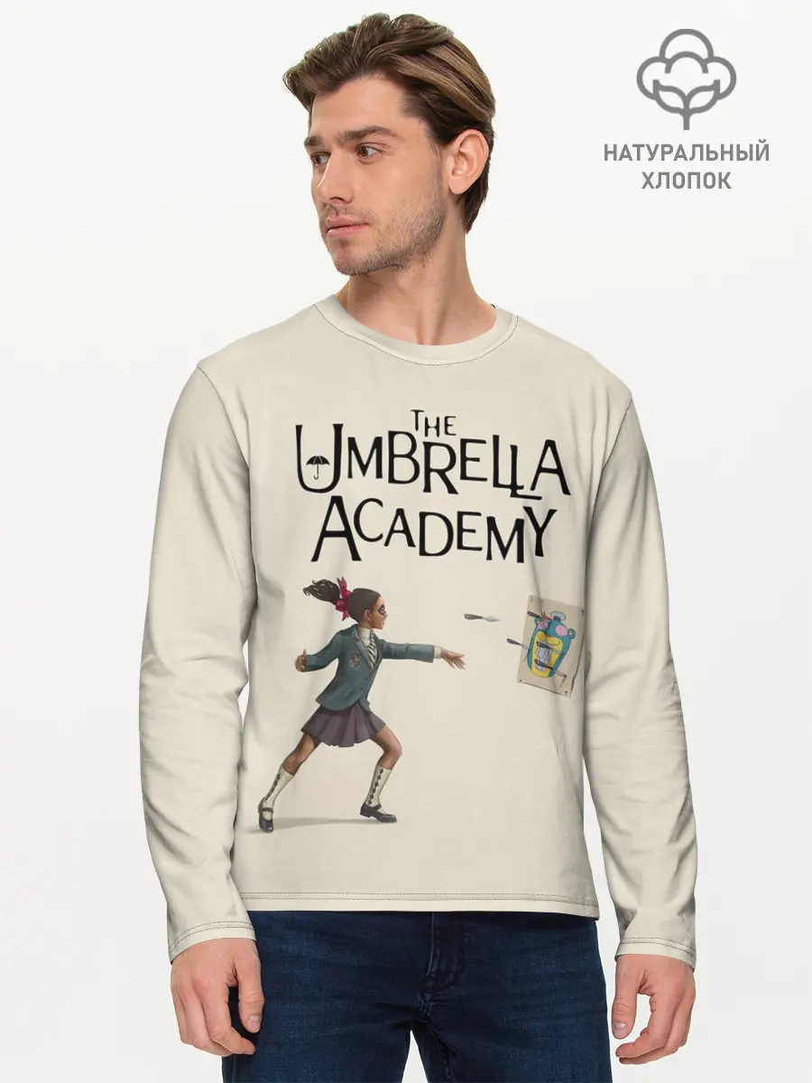 Мужской лонгслив базовый / The umbrella academy (P007_P004ooo2576353, P004ooo2576353)