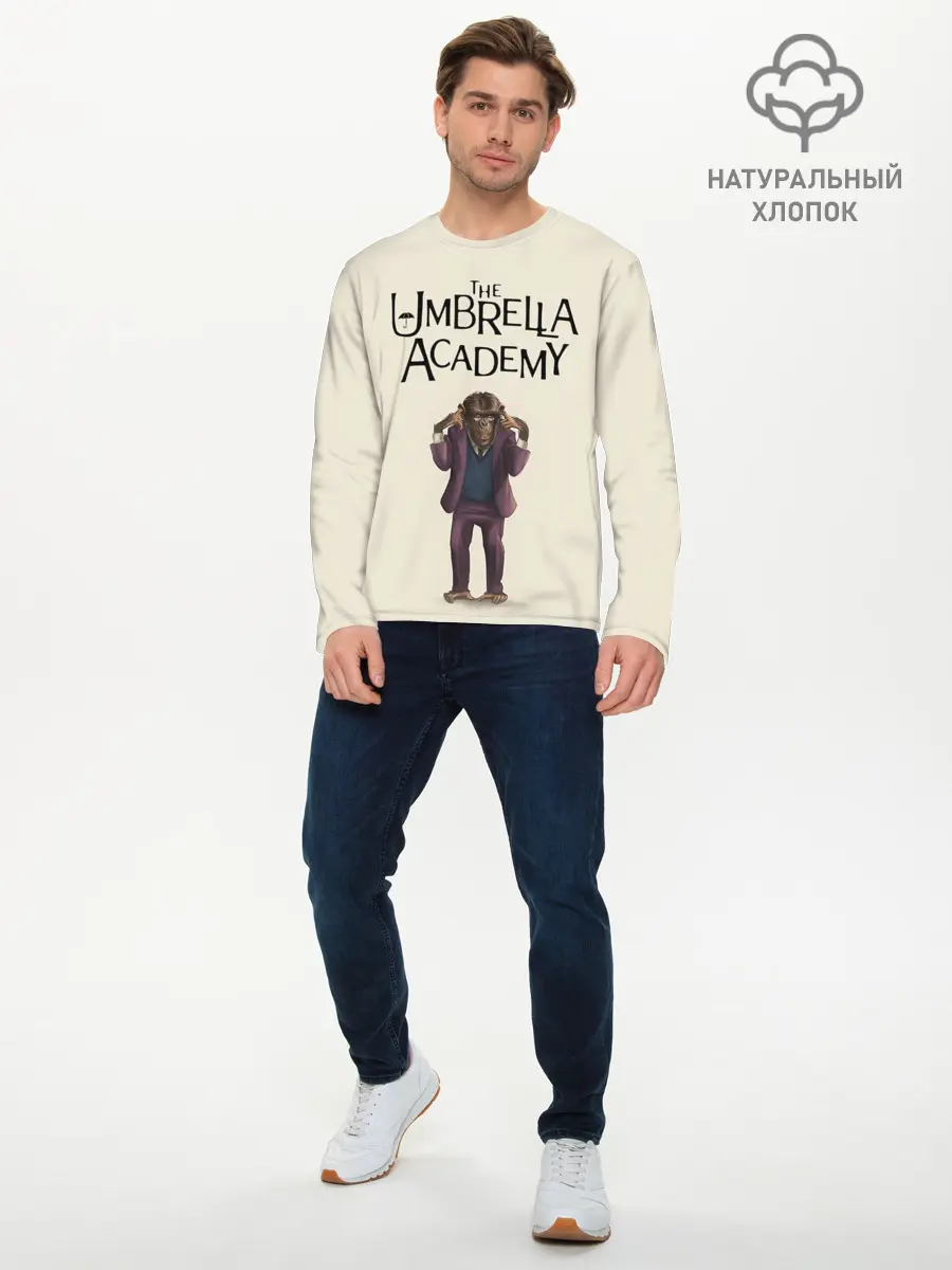 Мужской лонгслив базовый / The umbrella academy (P007_P004ooo2576377, P004ooo2576377)