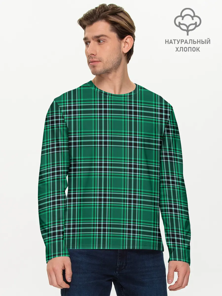 Мужской лонгслив базовый / The Gentlemen Green (P007_P004ooo2576797, P004ooo2576797)