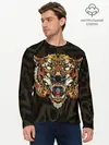 Мужской лонгслив базовый / Тигровый стимпанк (P007_P004ooo2576913, P004ooo2576913)
