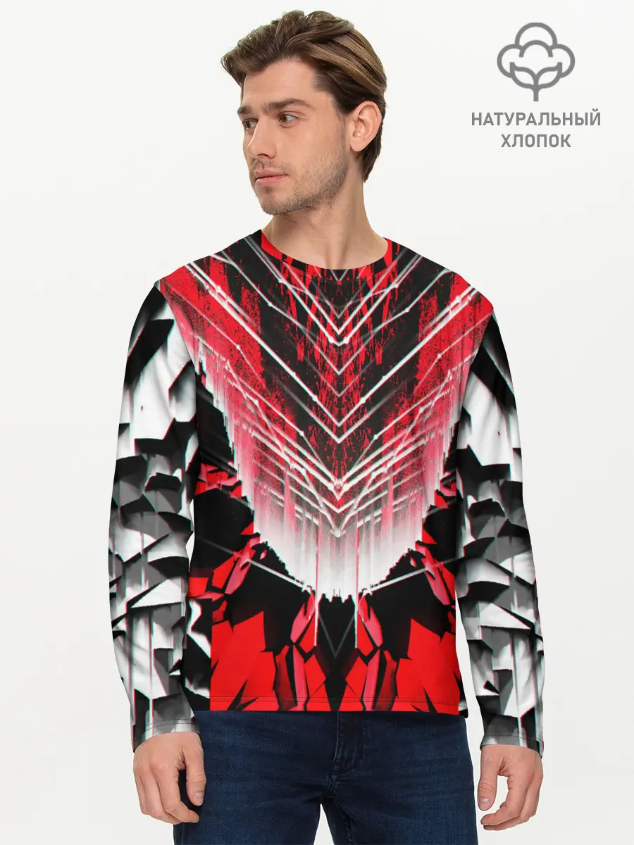 Мужской лонгслив базовый / STRIPES (P007_P004ooo2580783, P004ooo2580783)