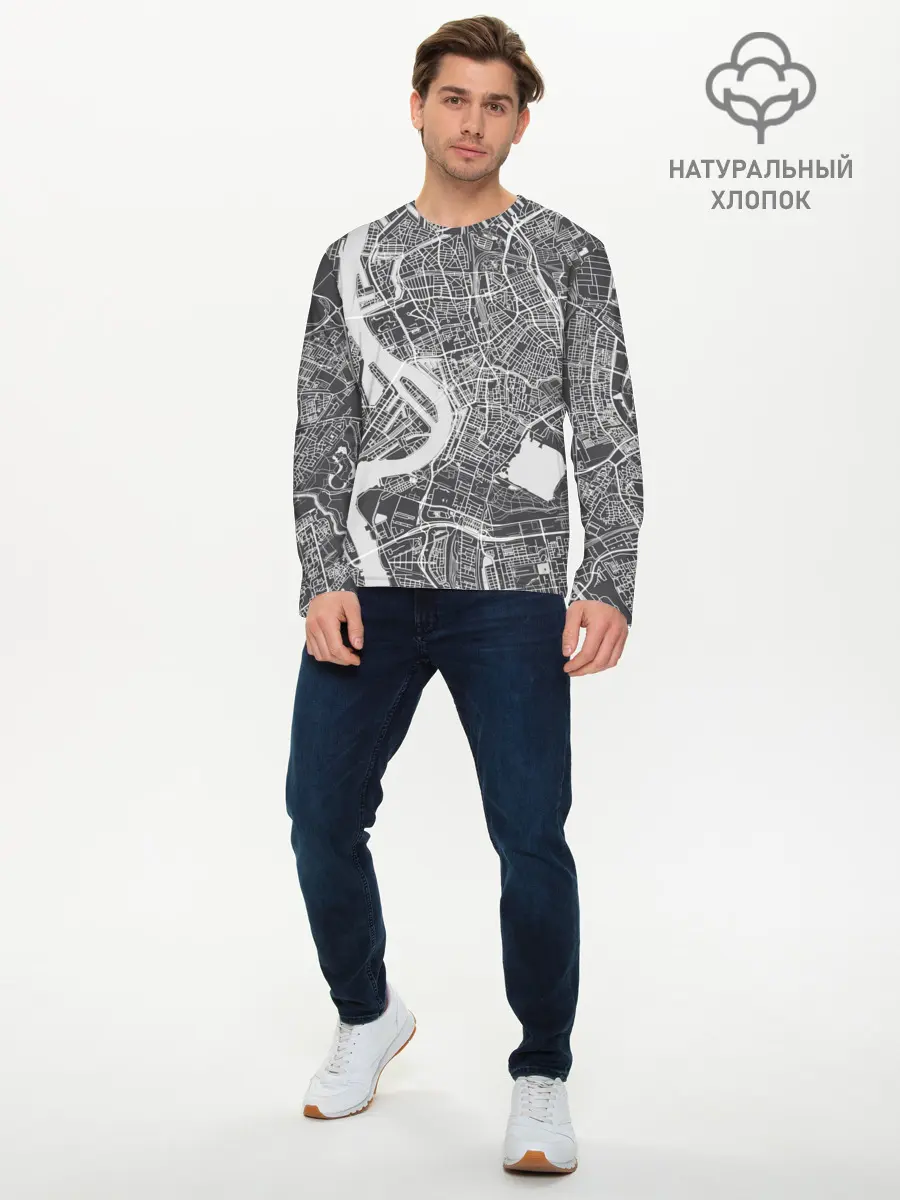 Мужской лонгслив базовый / генплан (P007_P004ooo2582697, P004ooo2582697)