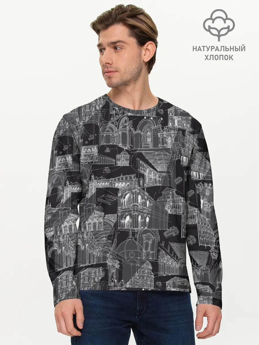 Мужской лонгслив базовый / дома (P007_P004ooo2582769, P004ooo2582769)