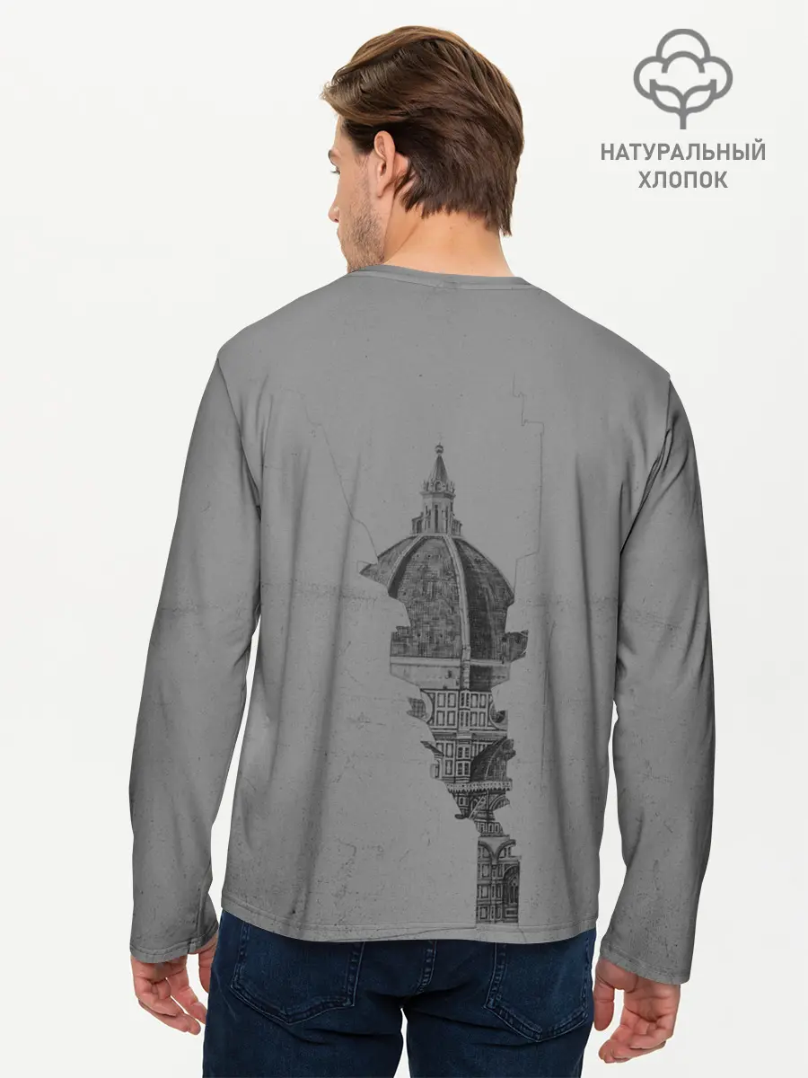 Мужской лонгслив базовый / собор (P007_P004ooo2582791, P004ooo2582791)
