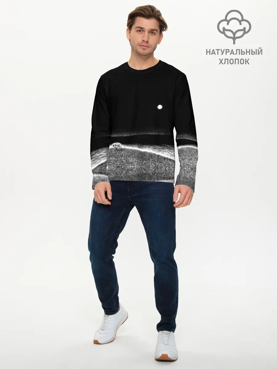 Мужской лонгслив базовый / Broken (P007_P004ooo2584541, P004ooo2584541)