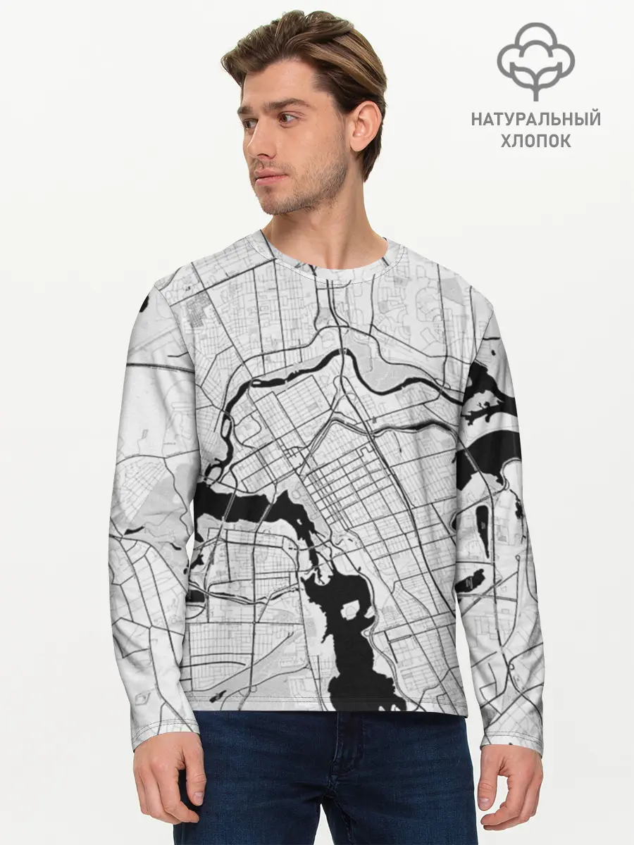 Мужской лонгслив базовый / генплан (P007_P004ooo2582591, P004ooo2582591)