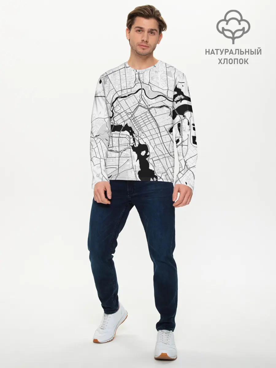 Мужской лонгслив базовый / генплан (P007_P004ooo2582591, P004ooo2582591)