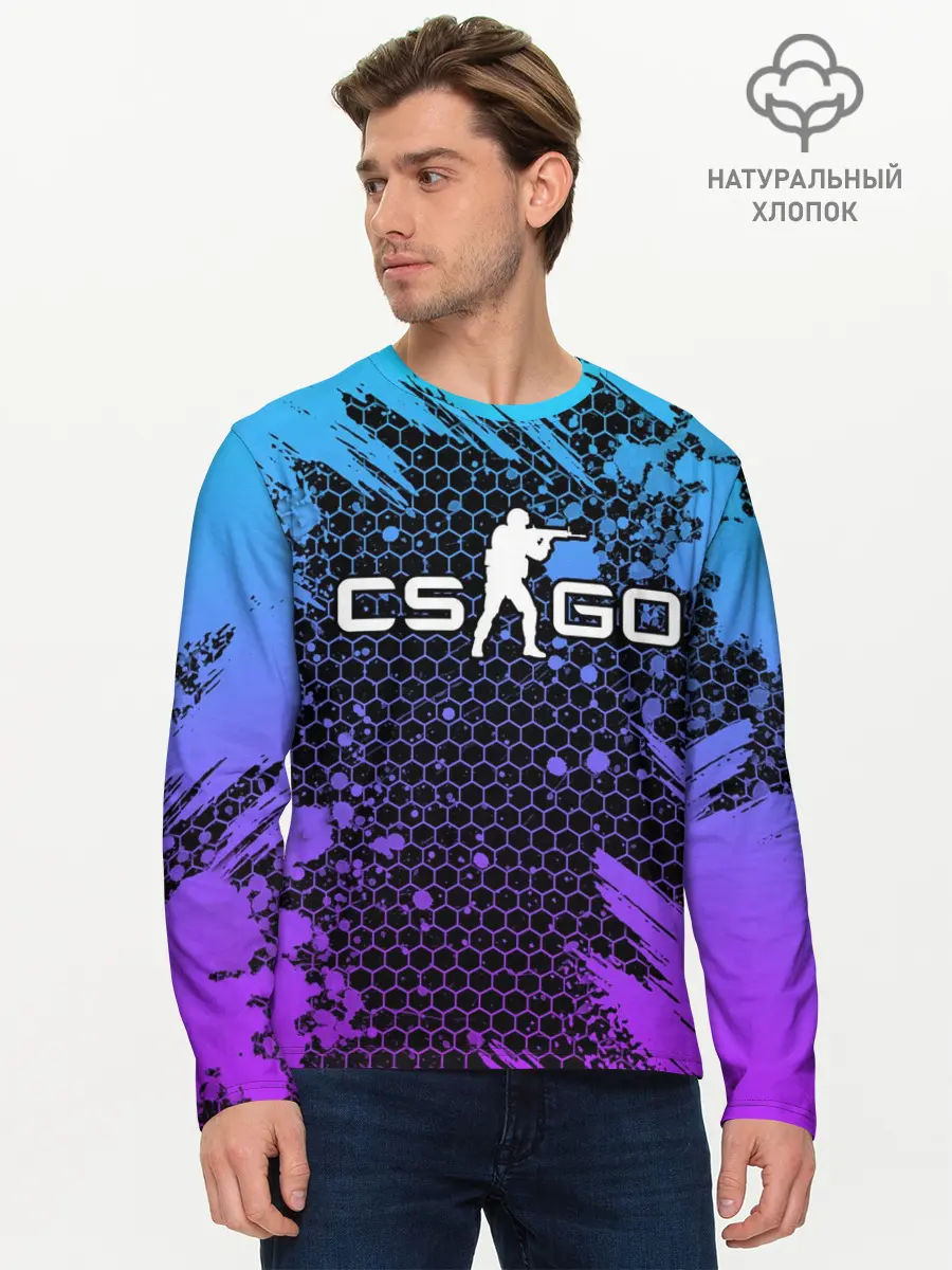 Мужской лонгслив базовый / COUNTER STRIKE (P007_P004ooo2586287, P004ooo2586287)