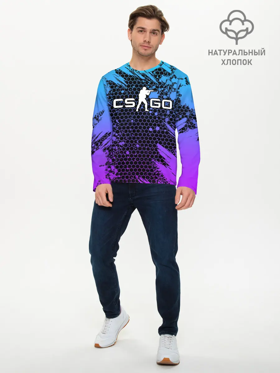 Мужской лонгслив базовый / COUNTER STRIKE (P007_P004ooo2586287, P004ooo2586287)
