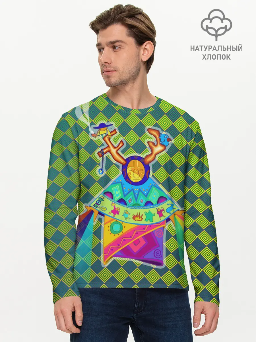 Мужской лонгслив базовый / Шаман (P007_P004ooo2584711, P004ooo2584711)