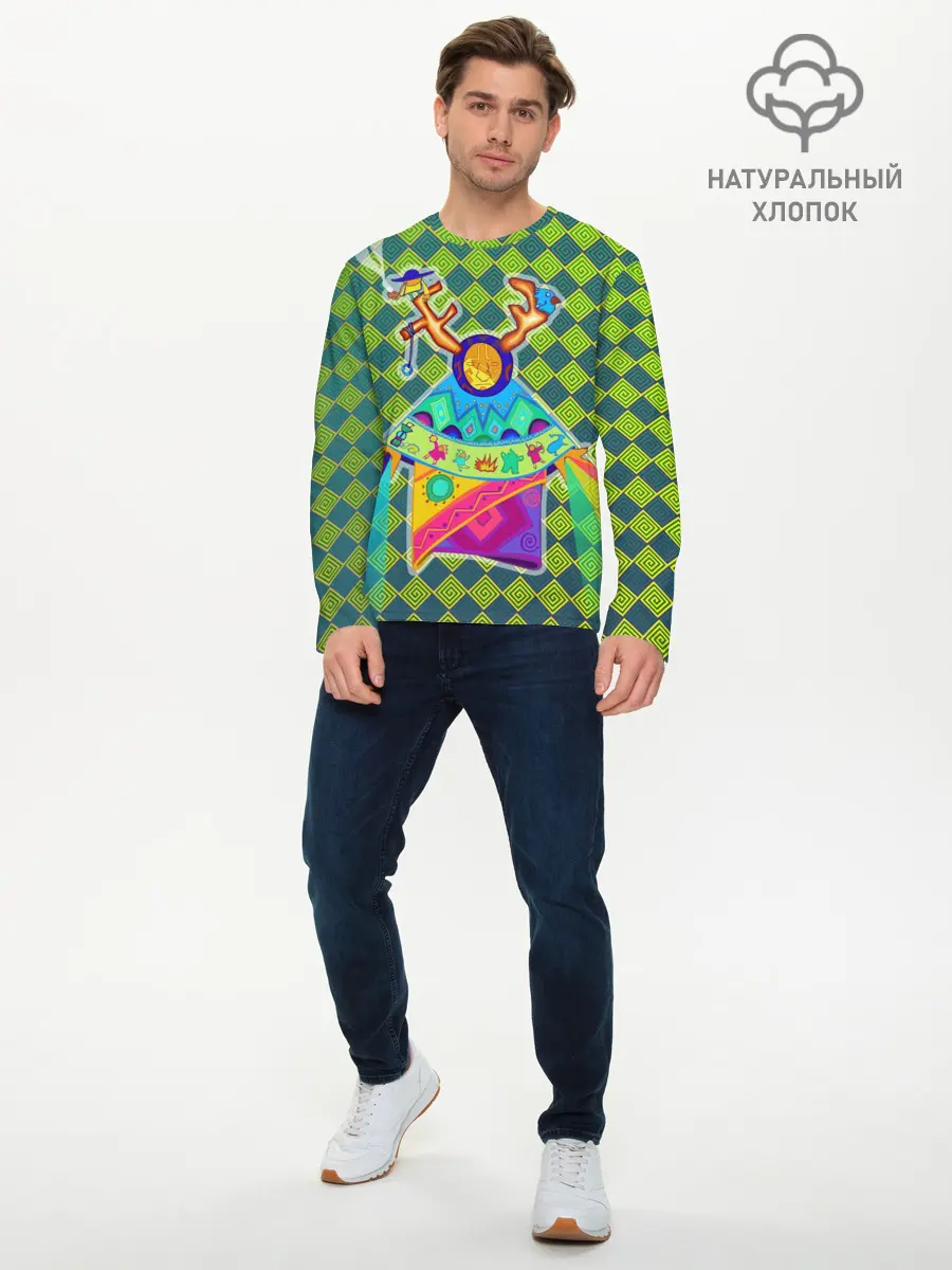 Мужской лонгслив базовый / Шаман (P007_P004ooo2584711, P004ooo2584711)