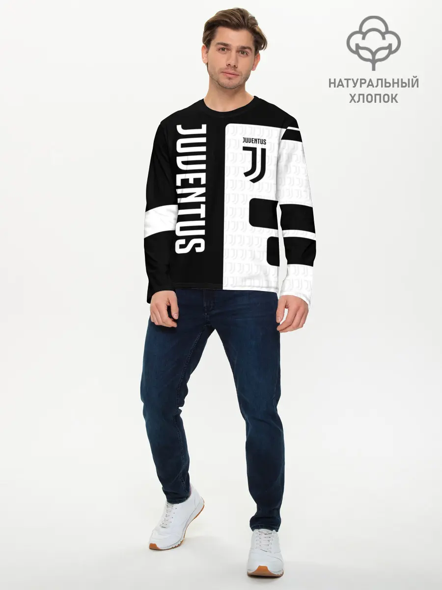 Мужской лонгслив базовый / Juventus (P007_P004ooo2587117, P004ooo2587117)