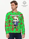 Мужской лонгслив базовый / Undertale | Sans (P007_P004ooo2589037, P004ooo2589037)