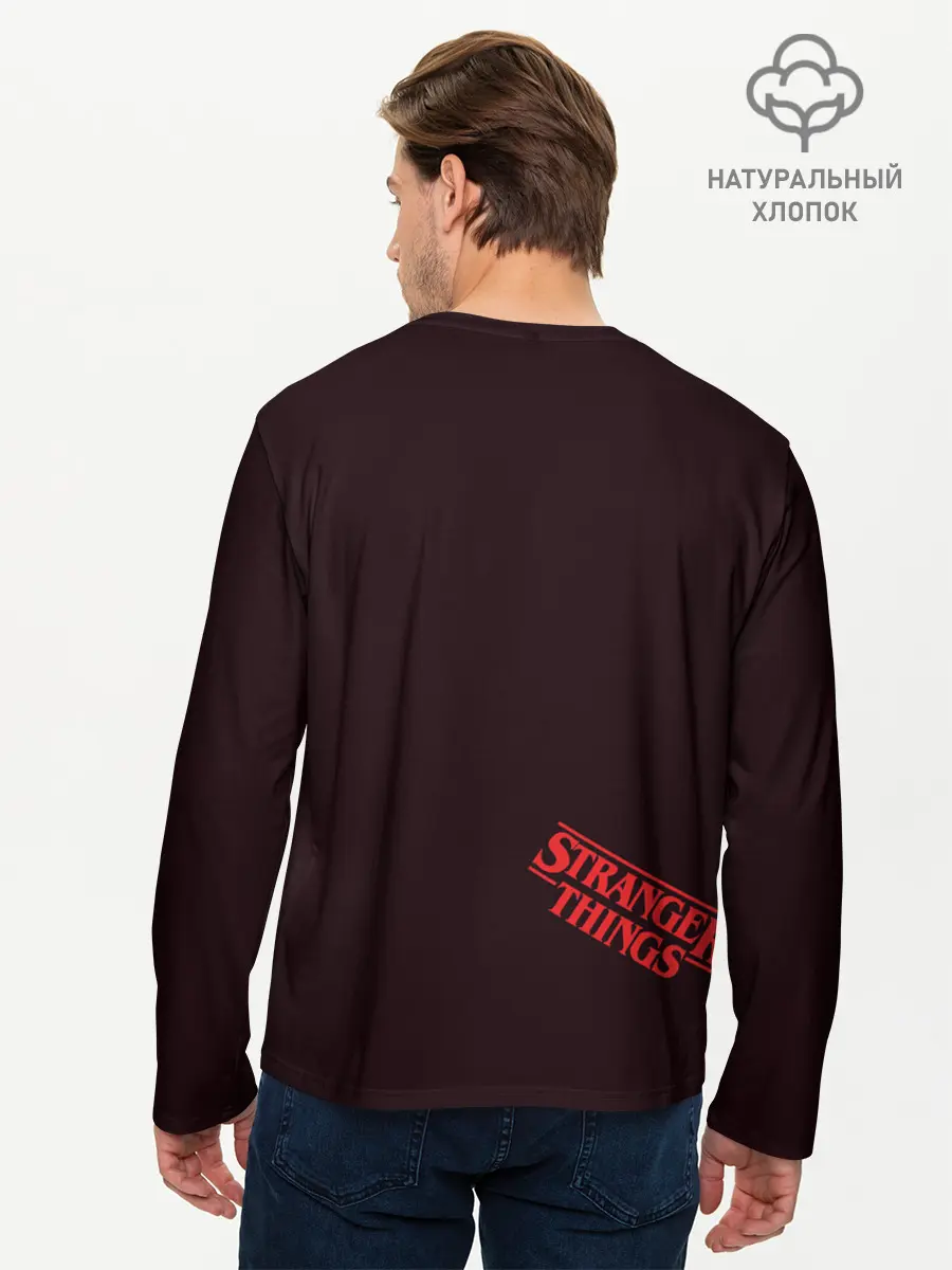 Мужской лонгслив базовый / Очень странные дела (P007_P004ooo2589517, P004ooo2589517)