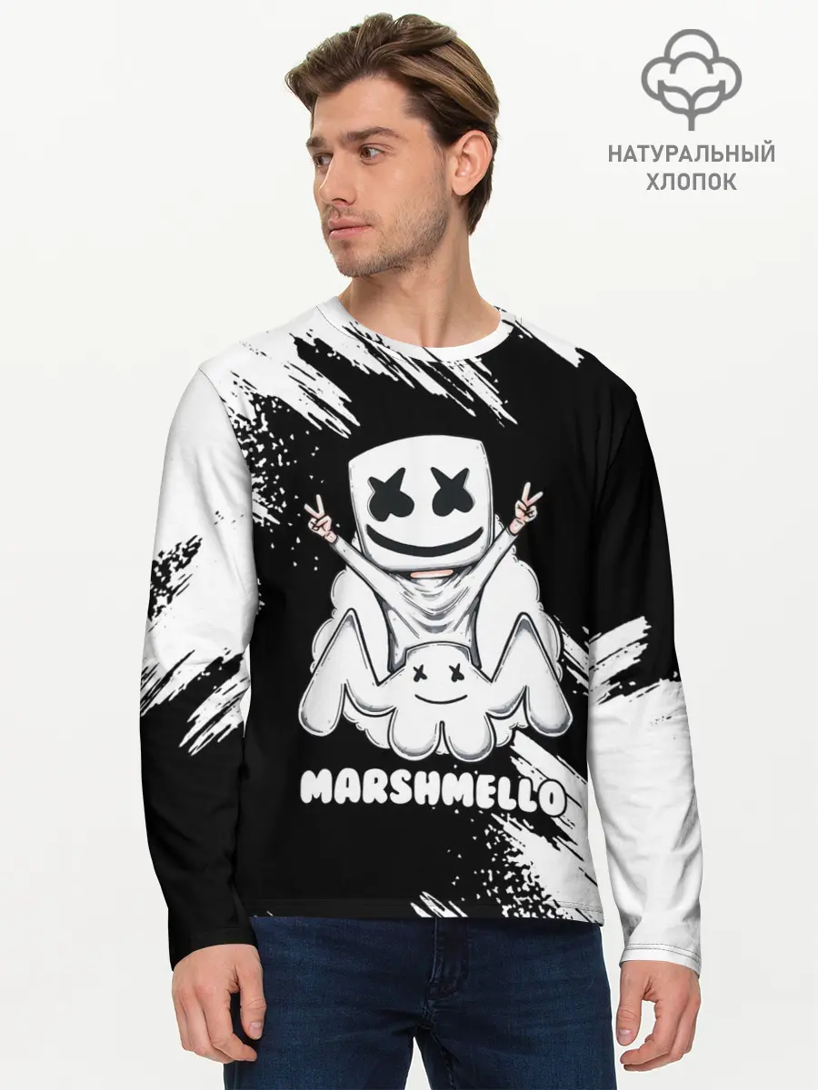 Мужской лонгслив базовый / MARSHMELLO (P007_P004ooo2593099, P004ooo2593099)