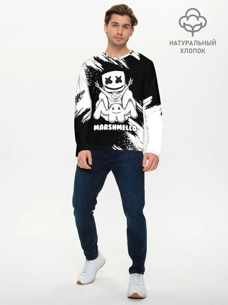 Мужской лонгслив базовый / MARSHMELLO (P007_P004ooo2593099, P004ooo2593099)