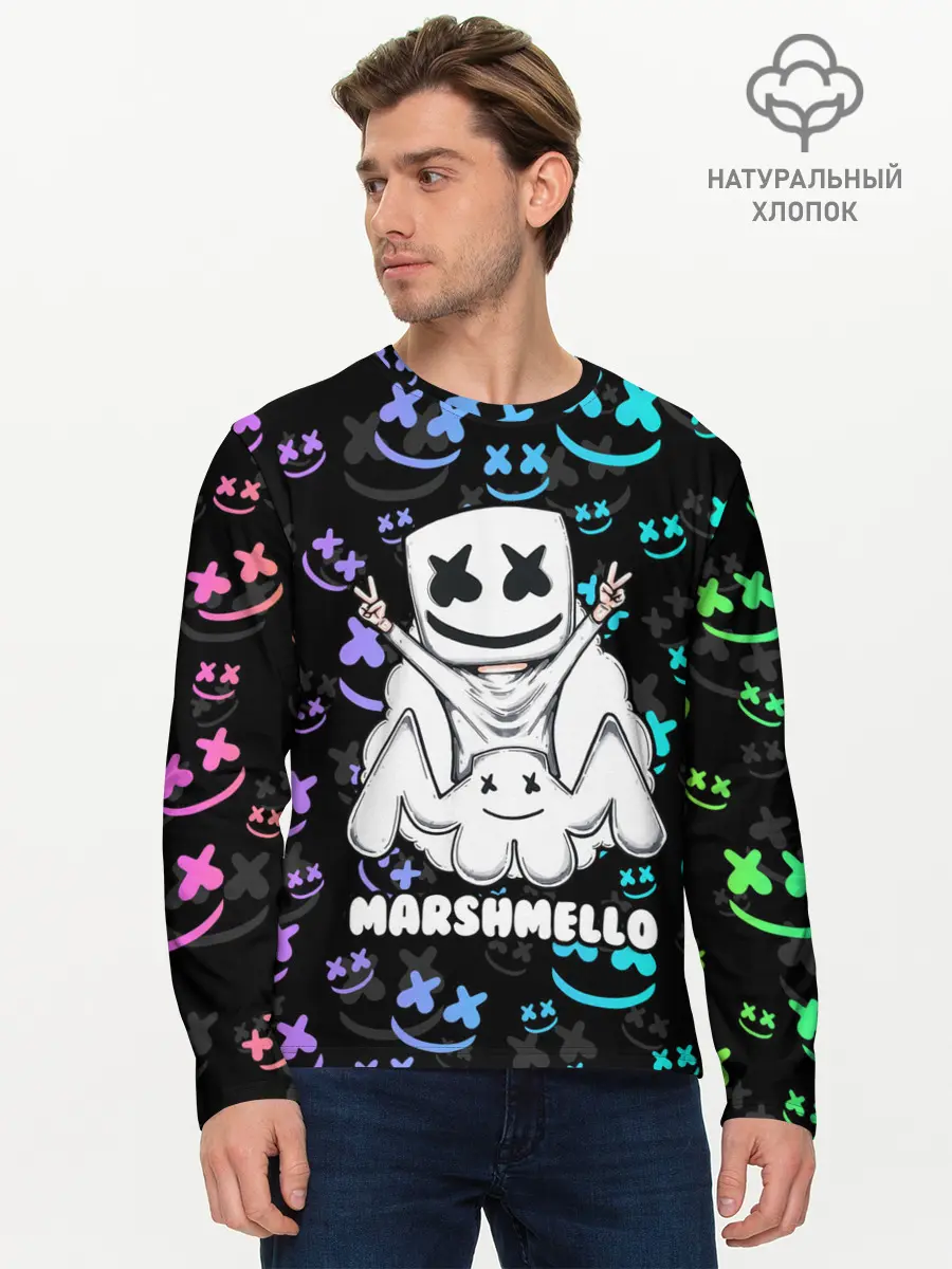 Мужской лонгслив базовый / MARSHMELLO (P007_P004ooo2593103, P004ooo2593103)