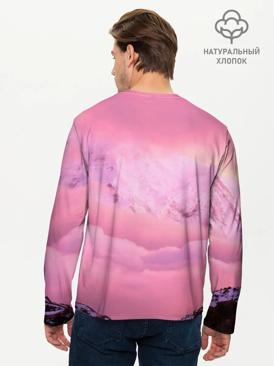 Мужской лонгслив базовый / Synthwave EVA Unit 01 (P007_P004ooo2594261, P004ooo2594261)