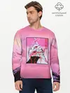 Мужской лонгслив базовый / Synthwave EVA Unit 01 (P007_P004ooo2594261, P004ooo2594261)