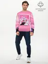 Мужской лонгслив базовый / Synthwave EVA Unit 01 (P007_P004ooo2594261, P004ooo2594261)