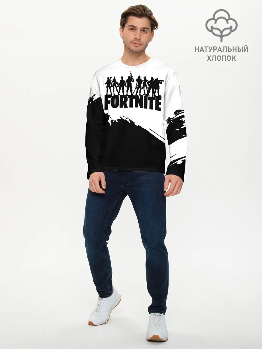 Мужской лонгслив базовый / Fortnite (P007_P004ooo2597495, P004ooo2597495)