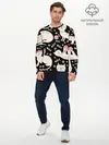 Мужской лонгслив базовый / Милые кошечки (P007_P004ooo2597607, P004ooo2597607)