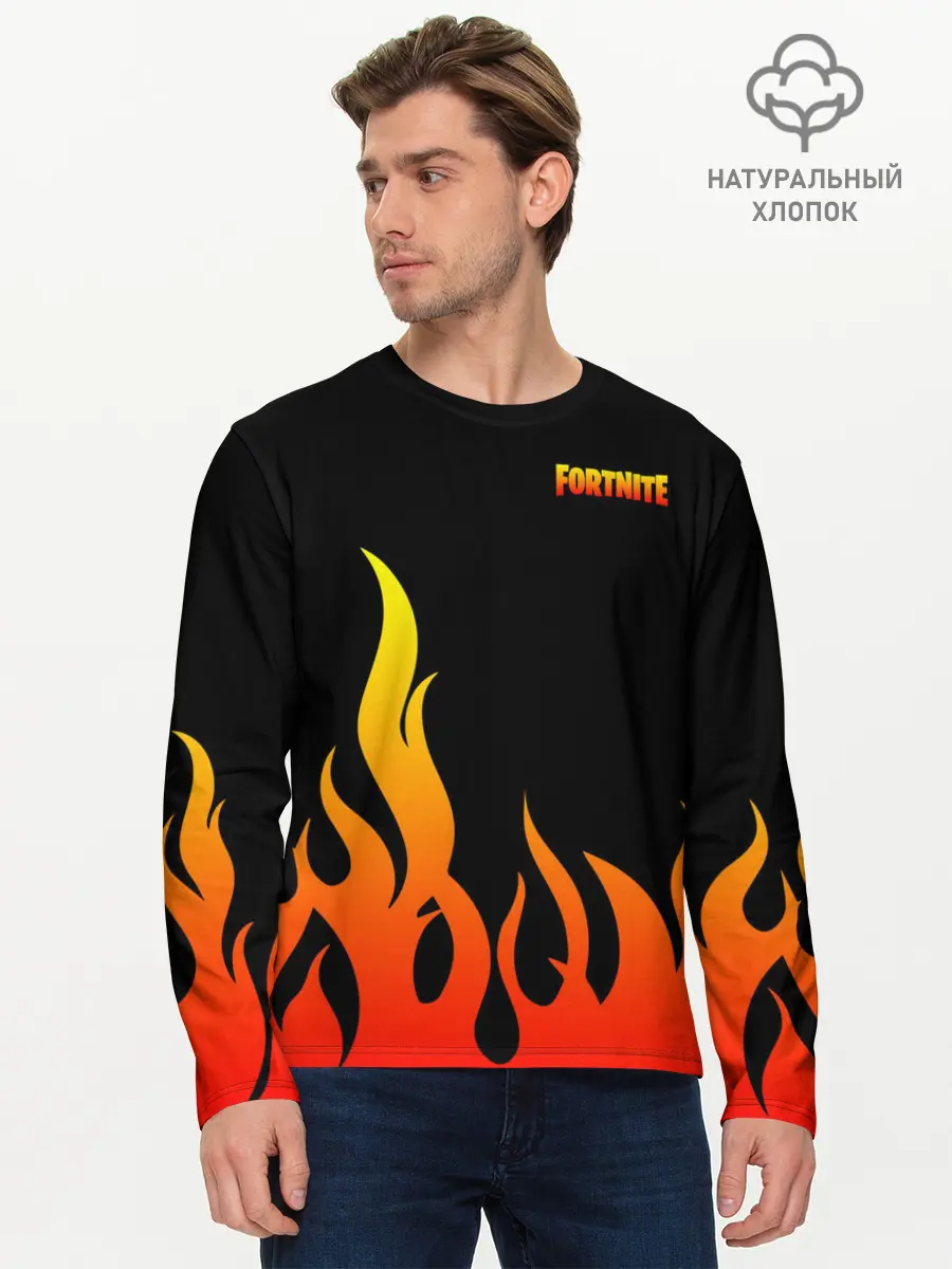 Мужской лонгслив базовый / Fortnite (P007_P004ooo2596615, P004ooo2596615)