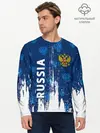 Мужской лонгслив базовый / RUSSIA / РОССИЯ (P007_P004ooo2599773, P004ooo2599773)