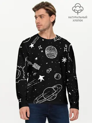 Мужской лонгслив базовый / Cosmos